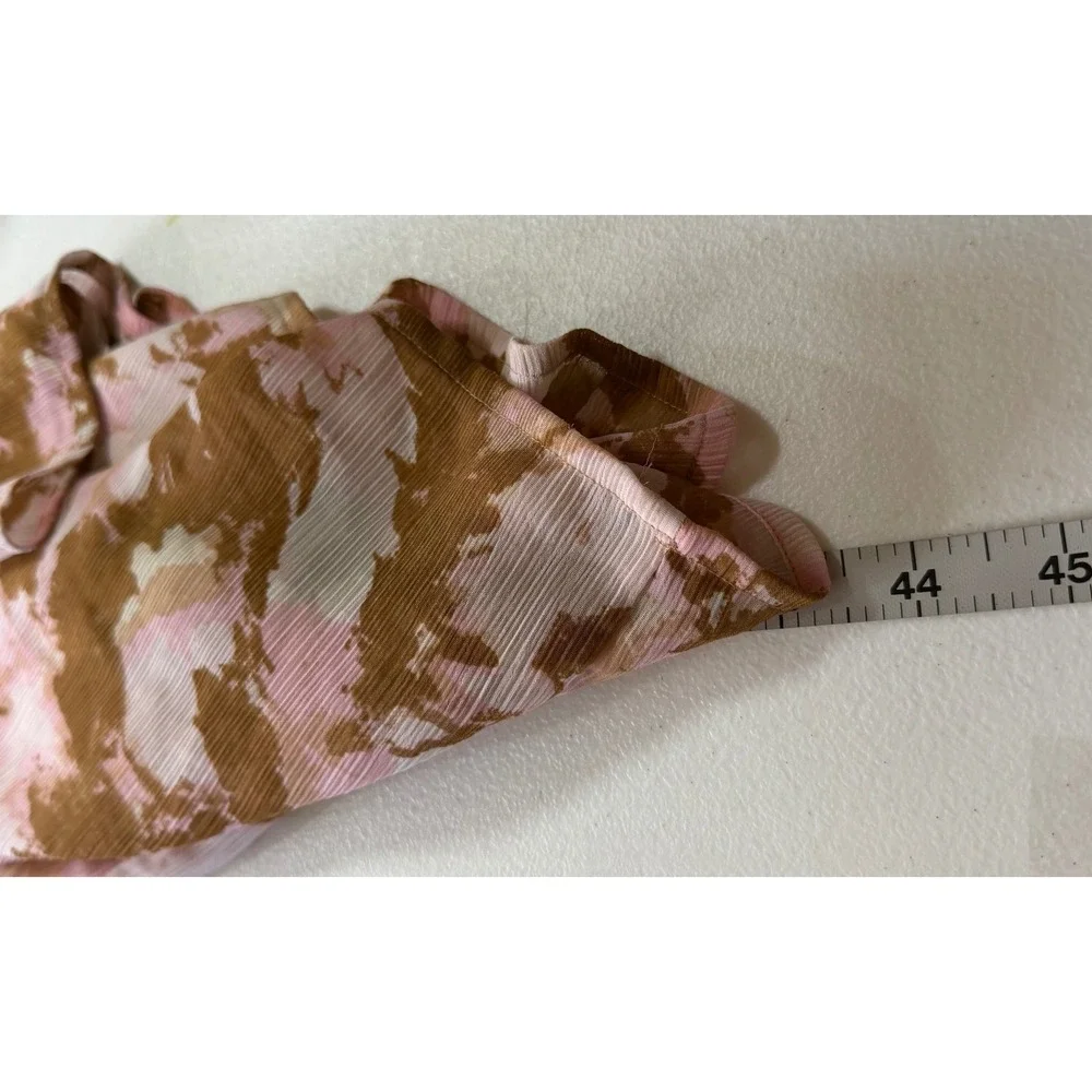 Aerie Womens Pink Brown Tie Dye Kimono Wrap Swim Cover Up One Size O/S - Picture 4 of 6